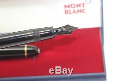 1950s Montblanc 149 Fountain Pen Diplomat Celluloid Silver Rings 14C Med FLEX