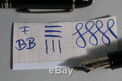 1959 MONTBLANC 149 Masterpiece Fountain Pen F flex to BB early 14c gold nib