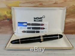 1960's MONTBLANC Meisterstuck Ebonite Grooves Face Feed 18C Nib Fountain Pen