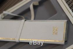 1976 NOS Montblanc #2018 Noblesse LINEA BIANCA WHITE Fountain Pen leather case