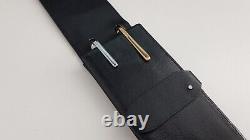 2x Montblanc Meisterstuck Ballpoint Pens with Leather Pouch