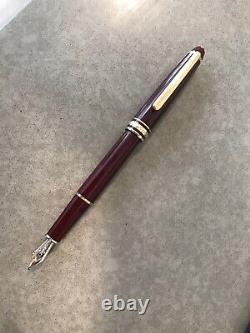 $600 Value Authentic Discontinued Meisterstuck Fountain Pen 144 Burgundy + Gift