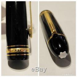 80' Montblanc Fountain Pen #149 Meisterstück nib14K Mediam White EF Evo Core