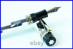 925 Silver Limited Edition MONTBLANC Fountain Pen KARL THE GREAT PATRON OF ART