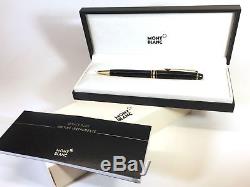 AUTHENTIC Montblanc Meisterstuck 164 Black & Gold Classique Ballpoint Pen 10883