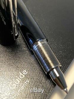 As new Montblanc M Marc Newson Black Resin Ballpoint Pen MB113620 Box Papers