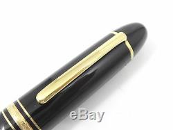 Auth MONTBLANC MEISTERSTUCK 149 18K Gold 4810 Nib Piston Fill Fountain Pen C1881