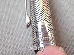Authentic Montblanc Meisterstuck Doue Barley Rollerball Pen. Silver 925 Resin