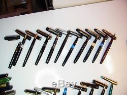 Big lot of fountain pens for parts or restoration PELIKAN Montblanc Reform PENOL