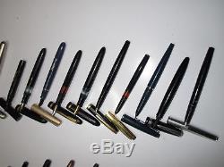 Big lot of fountain pens for parts or restoration WATERMAN MONTBLANC RIFKA etc