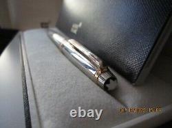 Boxed MONTBLANC Meisterstuck SOLITAIRE S. SILVER AG925 PINSTRIPE BALL POINT PEN