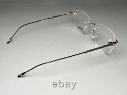 Brand New Montblanc MB0038O 002 Black-Gold Rimless 55-145 Metal