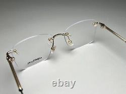 Brand New Montblanc MB0038O 002 Black-Gold Rimless 55-145 Metal