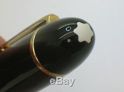 C. 1950's Montblanc #149 XL Fountain Pen With 14k Two Tone Gold Nib + Ink Bottle