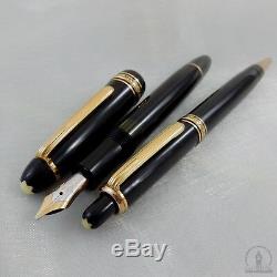 C1950 1st Generation Montblanc 144 Fountain Pen 14K BB Flex Nib & Pix 172 Pencil