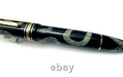 Customized Jade Inlay on Mont Blanc Meisterstuck 149 Fountain Pen (CM)
