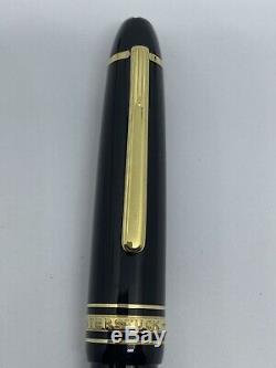 Excellent Montblanc Meisterstuck 149 Fountain Pen The Big 14 K Ef Gold Nib