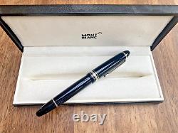 GENUINE Mont Blanc Meisterstuck Classique Black Fountain Pen Model 4810 14K Gold