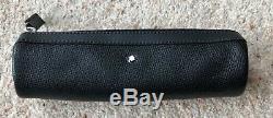Genuine Mont Blanc Meisterstuck UNICEF Black Leather One Pen Pouch with Zip