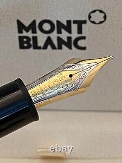 Genuine Montblanc Meisterstuck 149 fountain pen, 18ct gold two tone M nib, box