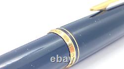 Gorgeous Montblanc 24 Fountain Pen, Black, Springy, 14k Medium Nib, Germany, Sb