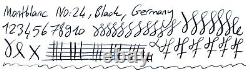 Gorgeous Montblanc 24 Fountain Pen, Black, Springy, 14k Medium Nib, Germany, Sb