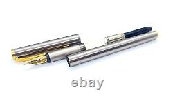 Gorgeous Montblanc Noblesse Fountain Pen, Chrome, Firm, 14k Medium Nib, Germany