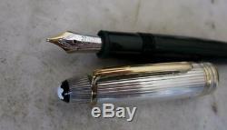 Gorgeous Scarce Montblanc Meisterstuck 146 Doue Sterling Silver 925 Fountain Pen