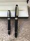 Job Lot Pair Of Mont Blanc Fountain Pens Plus Leather Case And 1 Display Box