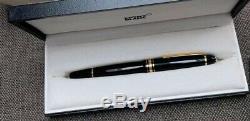 Job Lot Pair Of Mont Blanc Fountain Pens Plus Leather Case And 1 Display Box