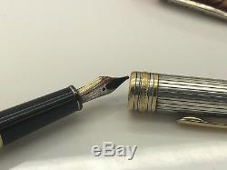 Lepine Tiffany Montegrappa Conklin Montblanc 18 14 Karat Gold Silver Pen Lot 465