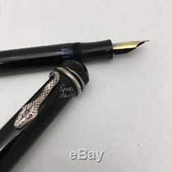 Limited Edition Montblanc Agatha Christie Fountain Pen with Gold Snake Nib