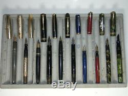 Lot of 10 fountain pens BIG BEN PARKER MOORE BÖHLER SHEAFFER MONTBLANC etc