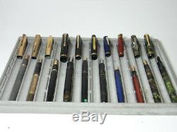 Lot of 10 fountain pens BIG BEN PARKER MOORE BÖHLER SHEAFFER MONTBLANC etc
