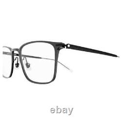 MONT BLANC MB0193O 001 Black Rectangle Men's 55 mm Eyeglasses