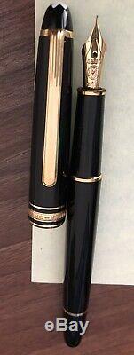 MONT BLANC Meisterstuck Fountain Pen 4810 14K Montblanc Black & Gold