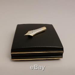 MONTBLANC 149 Fountain Pen Nib Lapel Pin Brooch 14K Gold with ORIGINAL BOX