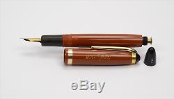 MONTBLANC 212 Coral Red Danish Production Vintage Fountain Pen 1950's