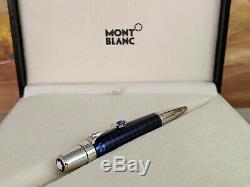 MONTBLANC Boheme Paso Doble Bleu Platinum Trim Ballpoint Pen, NOS