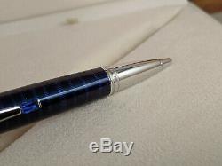 MONTBLANC Boheme Paso Doble Bleu Platinum Trim Ballpoint Pen, NOS