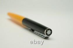 MONTBLANC CARRERA FOUNTAIN PEN BLACK AND YELLOW 1970s