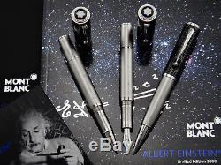 MONTBLANC Great Characters Albert Einstein SET Matching number FP+BP+RB #0059 M