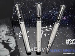 MONTBLANC Great Characters Albert Einstein SET Matching number FP+BP+RB #0059 M