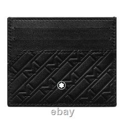 MONTBLANC M Gram 4810 Pocket Holder Card Holder Black Leather 6cc PLEASE READ