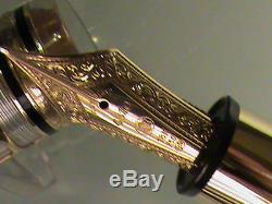 MONTBLANC MEISTERSTUCK 149 SKELETON 75th ANNIVERSARY FOUNTAIN PEN 18K SOLID GOLD