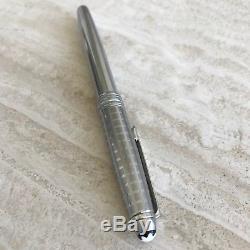 MONTBLANC MEISTERSTUCK SOLITAIRE Stainless Steel II Rollerball Pen 9945