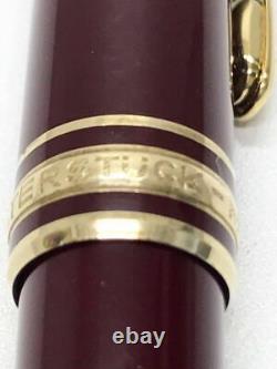 MONTBLANC Meisterstck Fountain Pen Bordeaux 14K 585 W-Germany 13.5cm