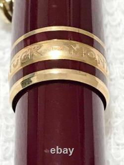 MONTBLANC Meisterstck Fountain Pen Bordeaux 14K 585 withconverter serial Germany