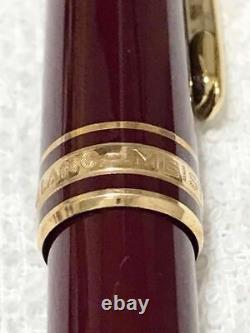 MONTBLANC Meisterstck Fountain Pen Bordeaux 4810 14K Germany 13.3cm