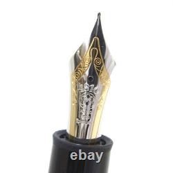 MONTBLANC Meisterstuck 149 Platinum coating Nib 18K gold F Fountain Pen 148mm